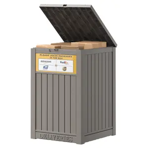 Space-Saving Foldable Storage Box, Collapsible Organizer Container for Home, Garage, Closet, Car Trunk,  in Brown & Grey-Christmas Gifts.