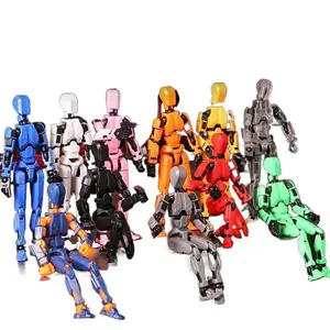 3rd Generation Articulated 3D Printed Lucky Doll Posable Action Figure Collectible Toy Gift Poseable DIY Skeleton Statue Kit Miniatures Box Home Kitchen Storage Set