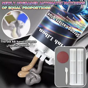 90g Casting Tape Tool High Temperature Resistant Welding Glue, Strong Adhesive Waterproof Anti-Clogging Stainless Steel Oil Tank Repair Ab Glue