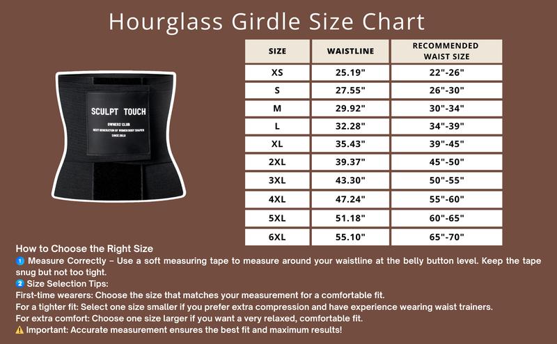 Sculpt Touch Hourglass Girdle - 3-Layer Adjustable Women's Waist Trainer Everyday Shapewear for Women Highwaist Compression Corset for Confidence & Curves Faja Sports Clothes Tummy Control Shaping - Womenswear Sculpt Touch Hourglass Girdle - 3-Layer Adjustable Women's Waist Trainer Everyday Shapewear for Women Highwaist Compression Corset for Confidence & Curves Faja Sports Clothes Tummy Control Shaping - Womenswear