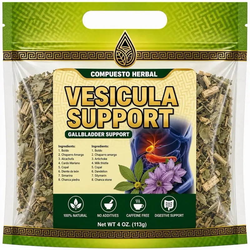 Vesicula Support Herbal Tea Blend – Gallbladder Cleanse & Digestive Health Formula – Natural Herbal Compound – 4oz (113g)