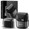 [techvibes]Mbzoey Electric Foil Shavers for Men: IPX7 Waterproof - Magnetic Cover Showerproof Cordless Portable Titanium Steel Wet Dry Body Facial Trimmer, Mini Self Care Product Gift for Men