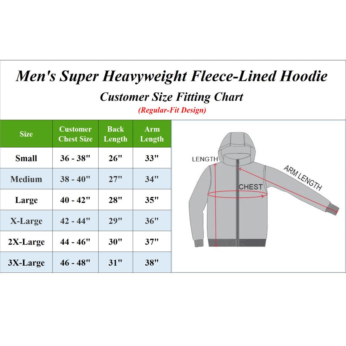 Men’s 3 Pack Fleece-Lined Full-Zip & Pullover Hoodies