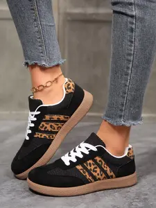 Women's Casual Textile Sneakers, Fashionable Casual Sneakers, All-Season Comfortable Rubber Sole Shoes, Breathable Anti-Slip Design, Perfect for Daily Wear & Travel