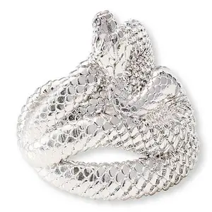 Bellezza Bronze Textured Snake Ring