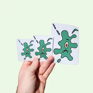 Funny Squished Plankton Meme Sticker | Vinyl Sticker For Phone Or Laptop | Waterproof Decal For Car Truck Water Bottle Tumbler