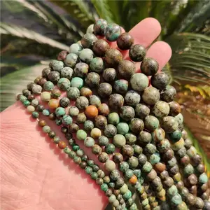 African Turquoise Round Beads