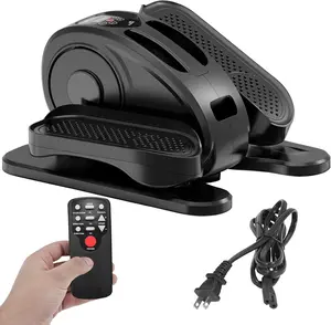 Under Desk Elliptical, Electric Seated Pedal Exerciser Quiet Compact Mini Elliptical Trainer with Display  and Remote Control  Office  Exercise Equipment for Seniors Adults