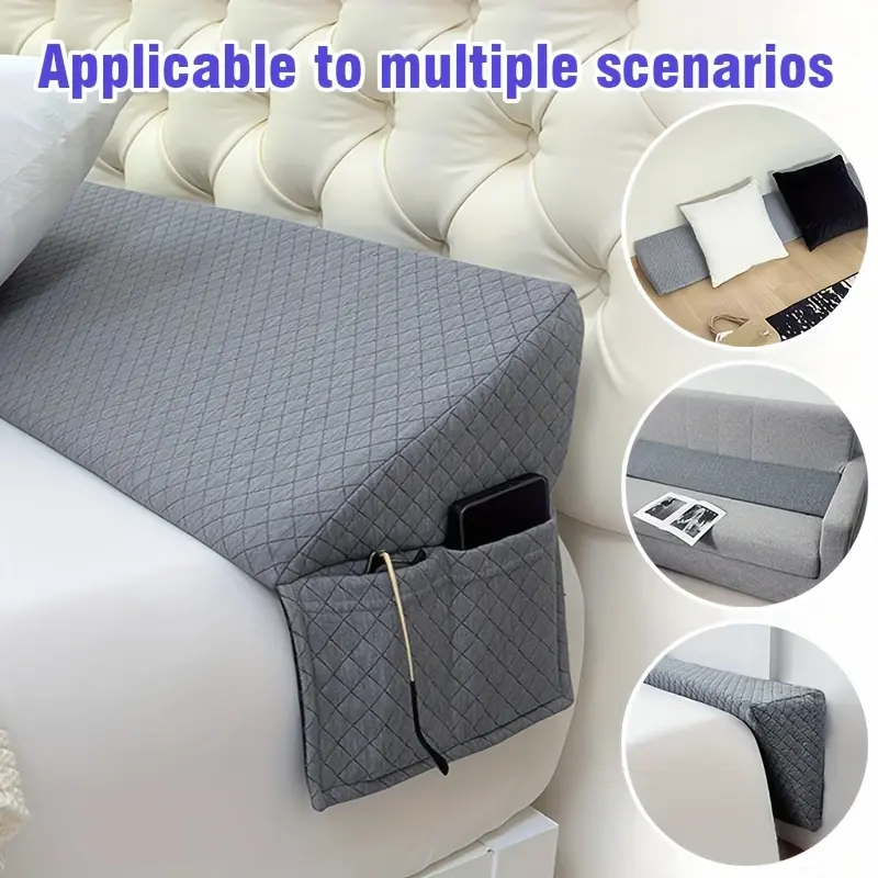 Bed Wedge Pillow - Bed Gap Filler Mattress Wedge Headboard Pillow Close The Gap 0-7" Between Your Headboard And Mattress Or Wall for Sleeping Backrest Pillow