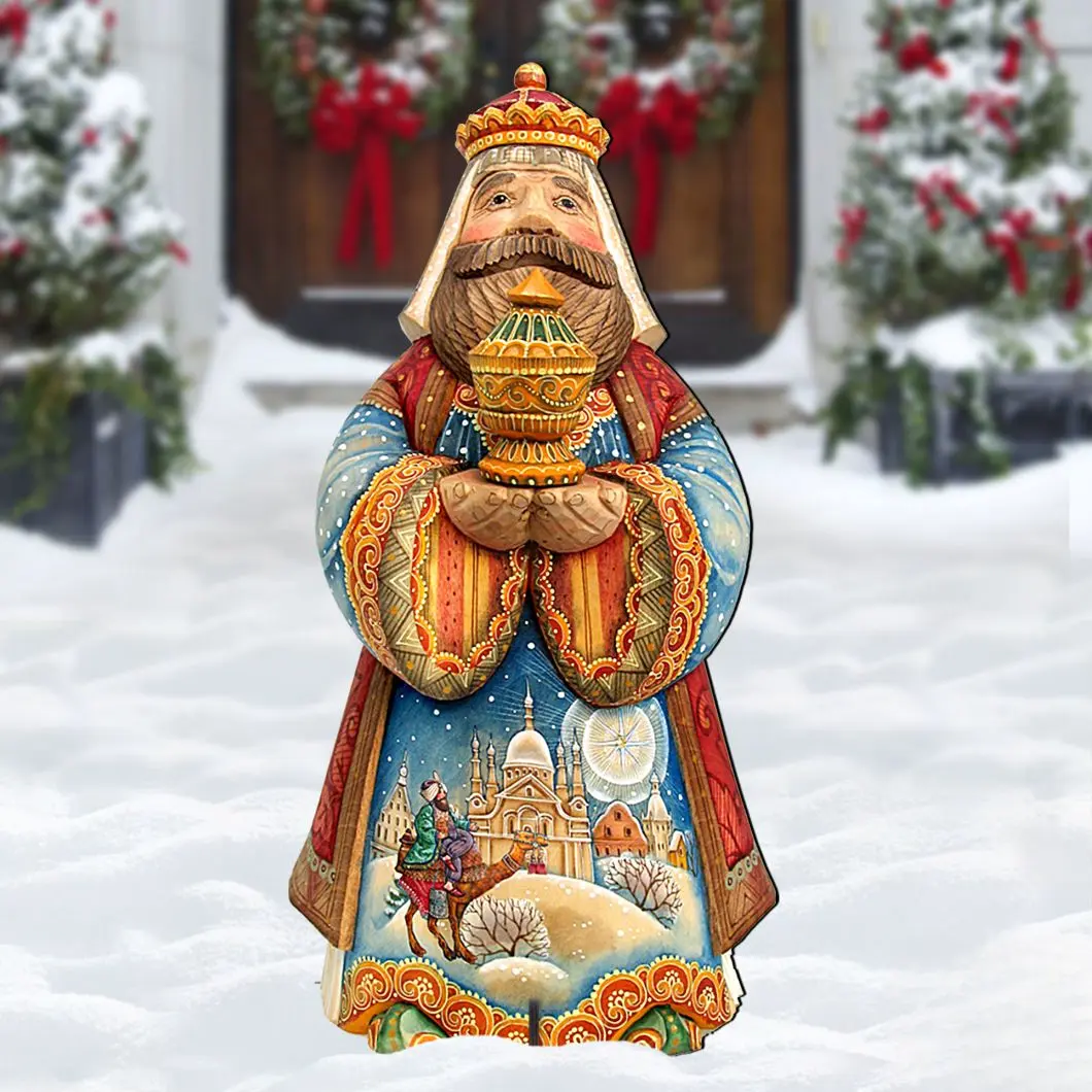 King Balthazar Nativity Outdoor Decor by G. Debrekht  Nativity Holiday Decor, Exquisite Holiday Addition by G. Debrekht - 8152653F