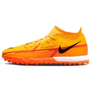 Nike Phantom GT2 Academy DF TF Men's Turf Soccer Cleats with Grip, Durability, and Support in Orange-Black Trending Shoes, House White Official Shoes to Get / Maison Mihara