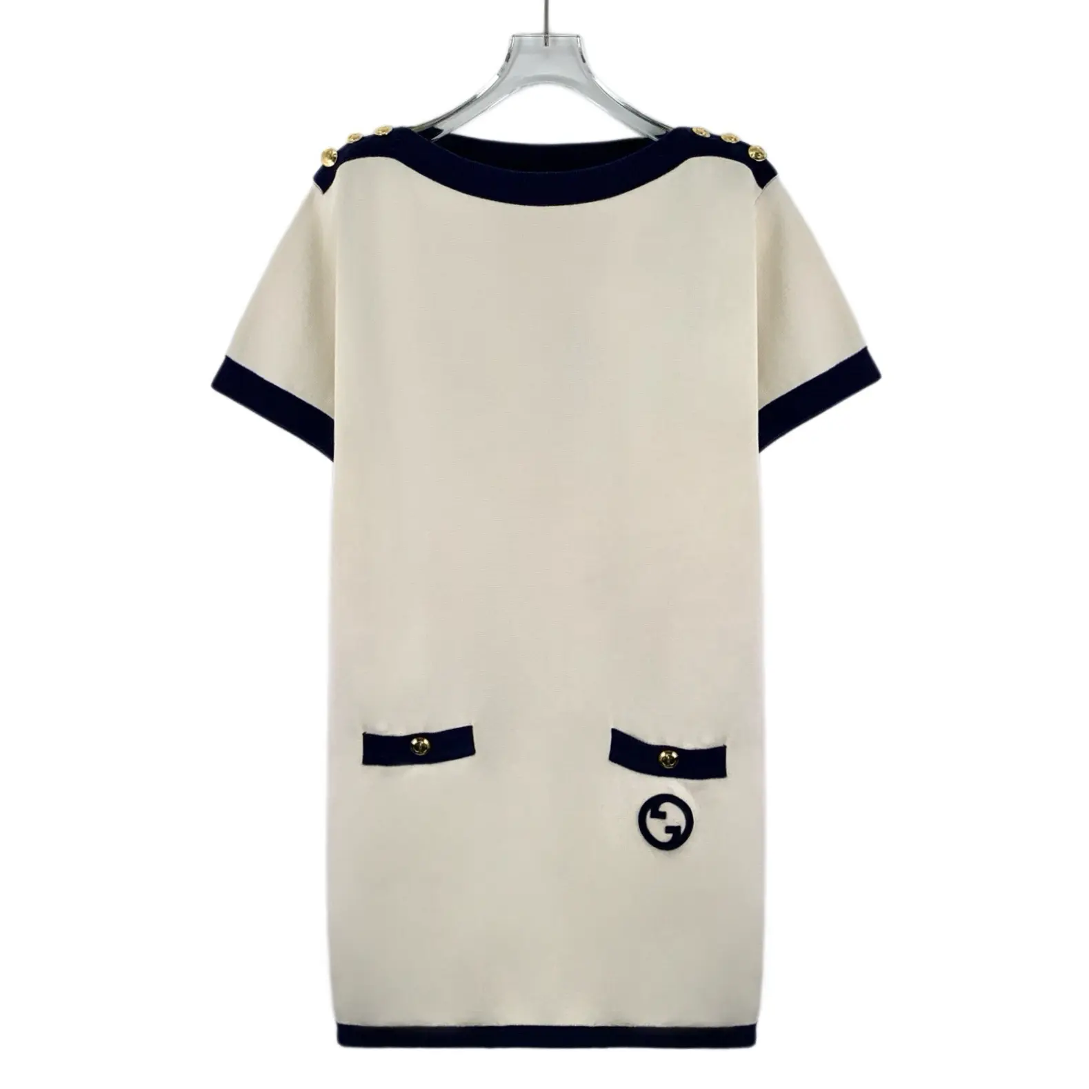 RDLTA- Gucci Colorblock GG Logo Knit Dress Size XS