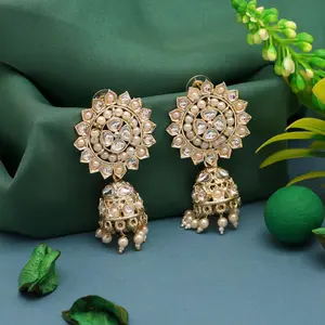 Whispering Willow White Color Earrings