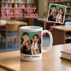 2026  Custom Picture Style 1pc Custom Mug Personalized Photo Mug On Both Sides Custom Mug with Your Picture Logo Personalized Coffee Mug BEST MOM EVER Customized Gifts for Party 11oz Eid Al-Adha Mubarak
