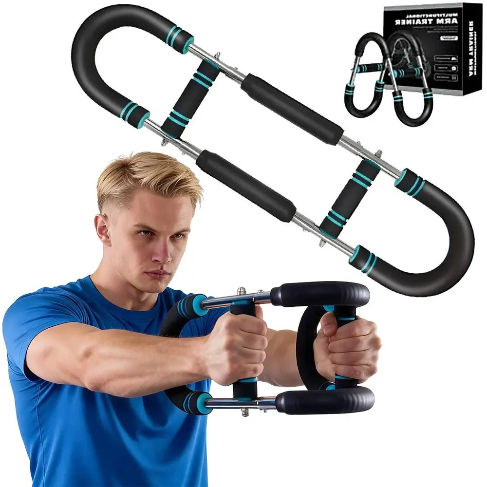 2026 Advanced Pro 60-90/90-120lb Variable Power Twister Bar, Shoulder Forearm Chest Muscle Trainer, Universal Male Female Arm Resistance Bar, Light Take-Apart Gym Gear