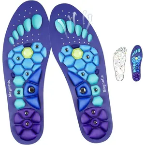 Acupressure Foot Pressure Points Insoles, Shock Absorbing Insoles, Comfortable Relaxation Magnetic Unisex Massage for Adult Use, Magnetic Acupressure Insoles for Women Men, Shoe Insole