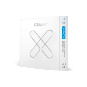 D'Addario 12-53 Light, XS 80/20 Bronze Coated Acoustic Guitar Strings