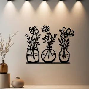 HousewarmingGift|1pc Minimalist Flower Desktop Ornts, Minimalist Flower Desktop Ornts Statue Mural with Premium Finish - Ideal Gift for Thanksgiving & Fall Decor & Wedding & Housewarming & Autumn Decor & Christmas (Special Occasion) - Metal