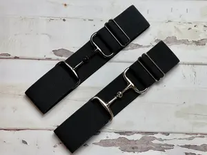 Snaffle Belt - Black with Black or Silver Hardware
