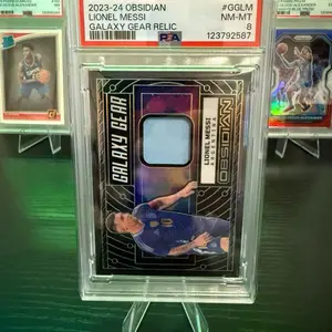 Panini 2023-24 Obsidian Galaxy Gear Relic Lionel Messi #GG-LM /199 NM-MT PSA 8 Collectible Card