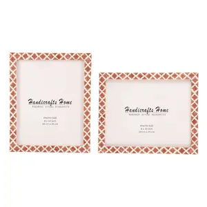 Handicrafts Home 8" x 10" Picture Photo Frame Casablanca Mocha Pack of 2