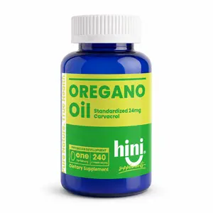 HINI Oregano Oil Softgels, Standardized 24mg Carvacrol, 240 Count (8 Month Supply), Once Daily, Physician Developed Dietary Supplement