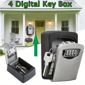 1 Outdoor Wall-mounted Security Key Lock Box for Home/car/keys
