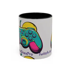 Colorful Gamer Coffee Mug, Gaming Mug, Accent Mug, Gift for Gamers, Video Game Merchandise, Twitch Streamer Coffee Cup