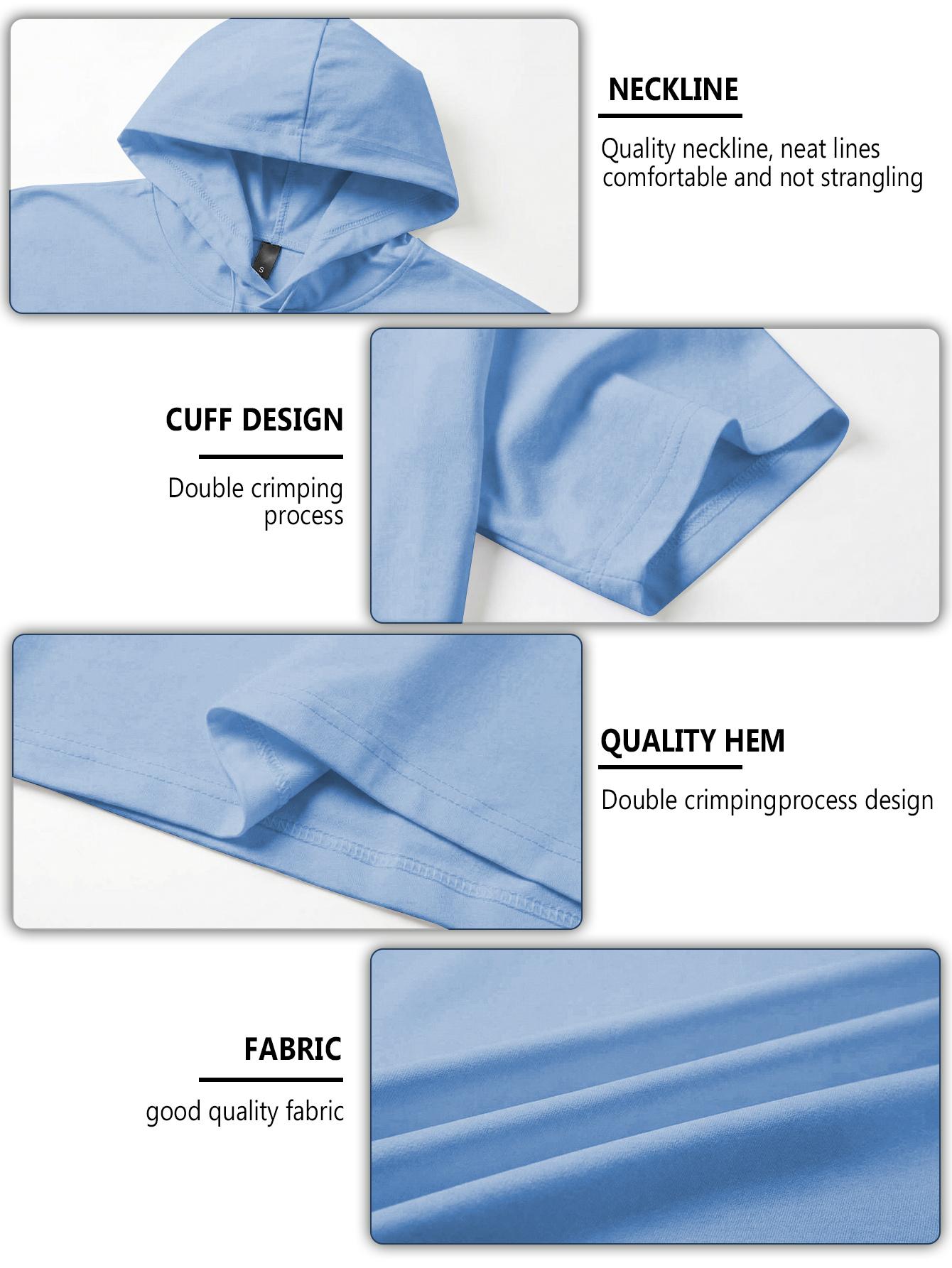 Men’s short-sleeve hoodie, quick-dry ice cool breathable hooded T-shirt, loose-fit casual athletic top for gym workouts and everyday wear