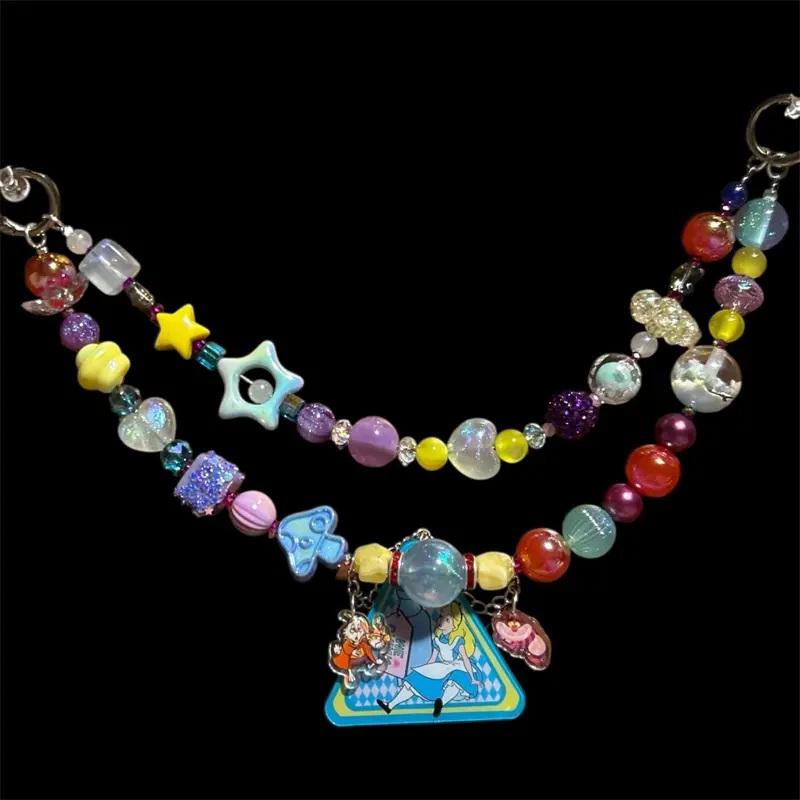 Beaded Keychain-Purse chain (Rainbow)
