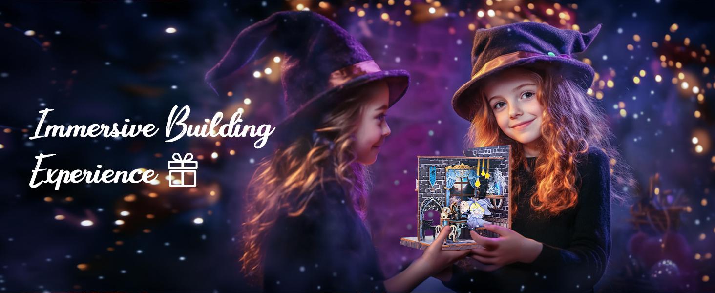 Magic University Bookend DIY Kit | Magic Theme - Fix Messy Books, Store Pens, Easy to Assemble for Beginners/Teens, Enchanted Decor, Perfect Gift for Magic Fans & Book Lovers