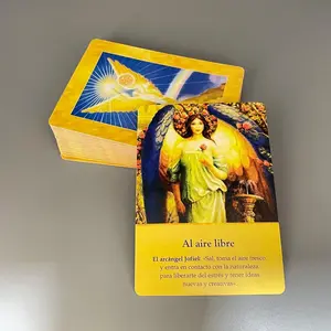 2026 New 10.4*7.3cm Archangel Cards In Spanish Version Fate Tips Angels Oraculos Board Games Deck 44 pcs Cards