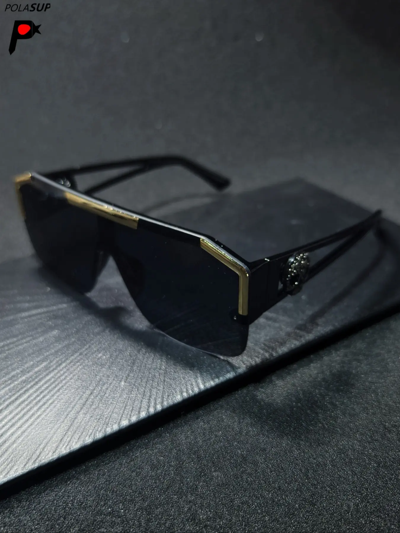 Men's Fashion Skull Design Sun Protective Sunglasses, Fashionable Sunglasses, PC Frame, Rhinestone Decor, UV Protection, Sporty Casual Street Style, Includes Case & Cloth