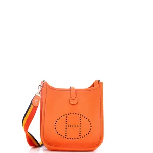 Pre-owned HERMÈS material Messenger Bags Hermes Evelyne Bag Gen III Clemence TPM by Rebag