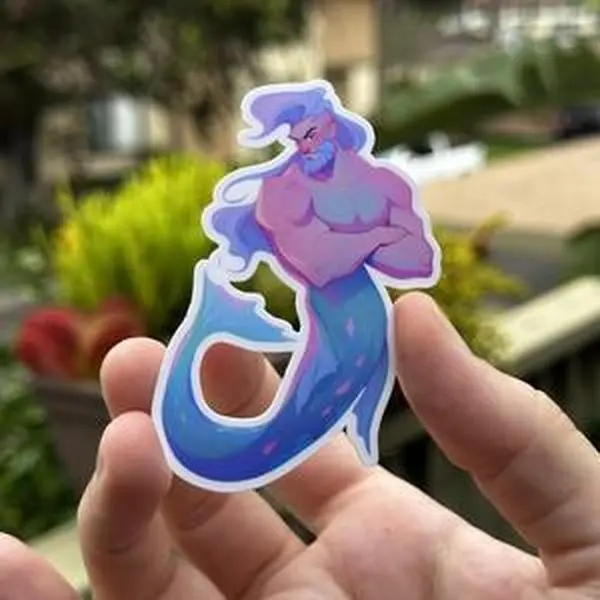 Vinyl Sticker: Merman Caelan