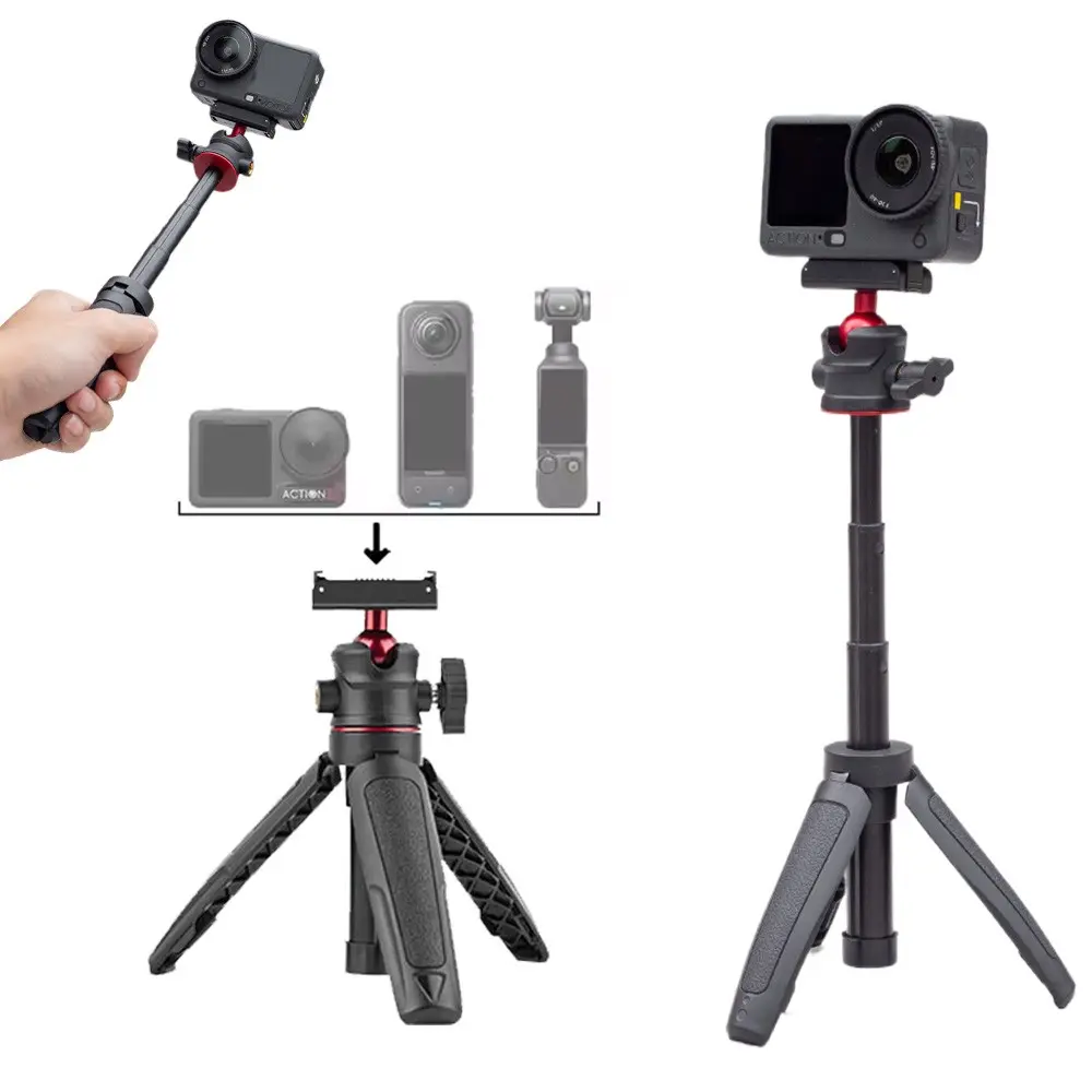 Mini Selfie Stick with 360 Degree Rotation, Tripod Stabilizer, Portable Travel Design, Travel Gadgets, Video Recording/blogging Stand, Perfect Gift, Smartphone, Selfie Accessories, Smartphone Camera Accessories, Portable Selfie Accessory
