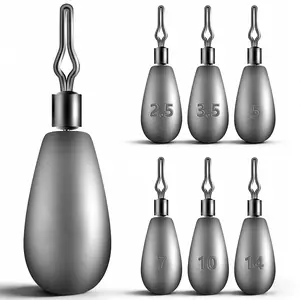 [TUODIAO]Teardrop Fishing Sinker | Streamlined rounded shape + fast-sinking design | Ideal for freshwater  (lure fishing)/sea rod casting/raft fishing, precisely locates fishing spots, boosts bite rates, a versatile weight accessory for angling