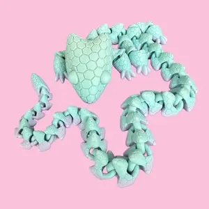3D Printed Articulated TEXTURED LIZARD DRAGON Fidget Toy