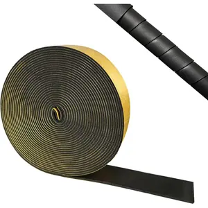 Self Adhesive Foam Pipe Insulation Tape 2 Inch x 33 Feet 1/8 Inch Thick, Pipe Insulation Wrap for HVAC AC Lines, Indoor Outdoor Pipes Protection Cover