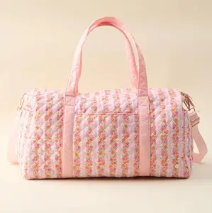 On-the-Go Quilted Weekender Bag - Petal Parade Pink
