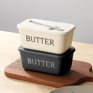 High Quality Polypropylene Butter Dish and Knife Set, Food Grade Versatile Butter Tray for Home and Restaurant Use, Butter Container