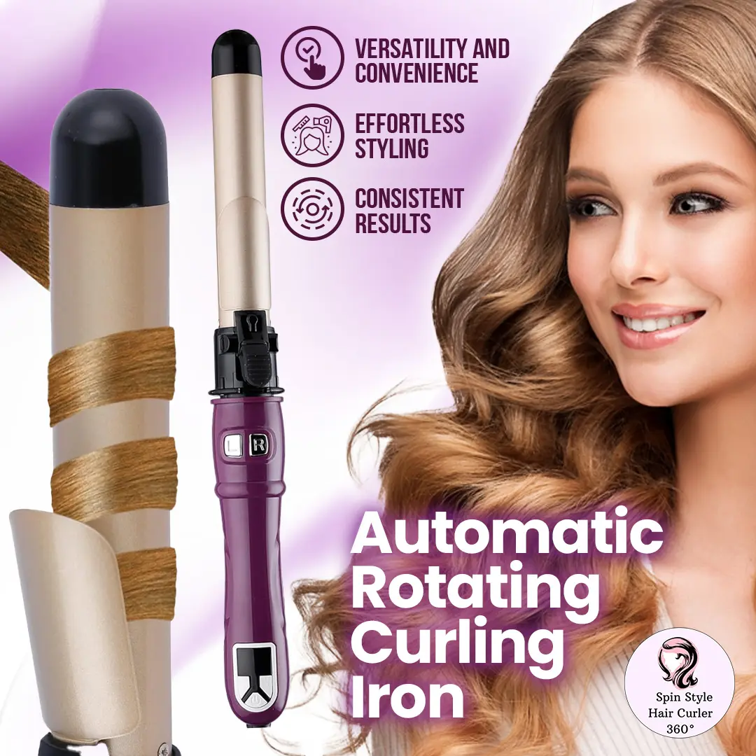 Spin Style Hair Curler 360° With FREE GIFT Flawless Comfort