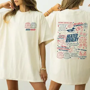 Vintage Heated Rivalry Romance Quote Sweathirt, Hollanov Couple Lyrics Romance Booktok Couple Shirt, 2 Sided Movie Inspire Gifts For Fans