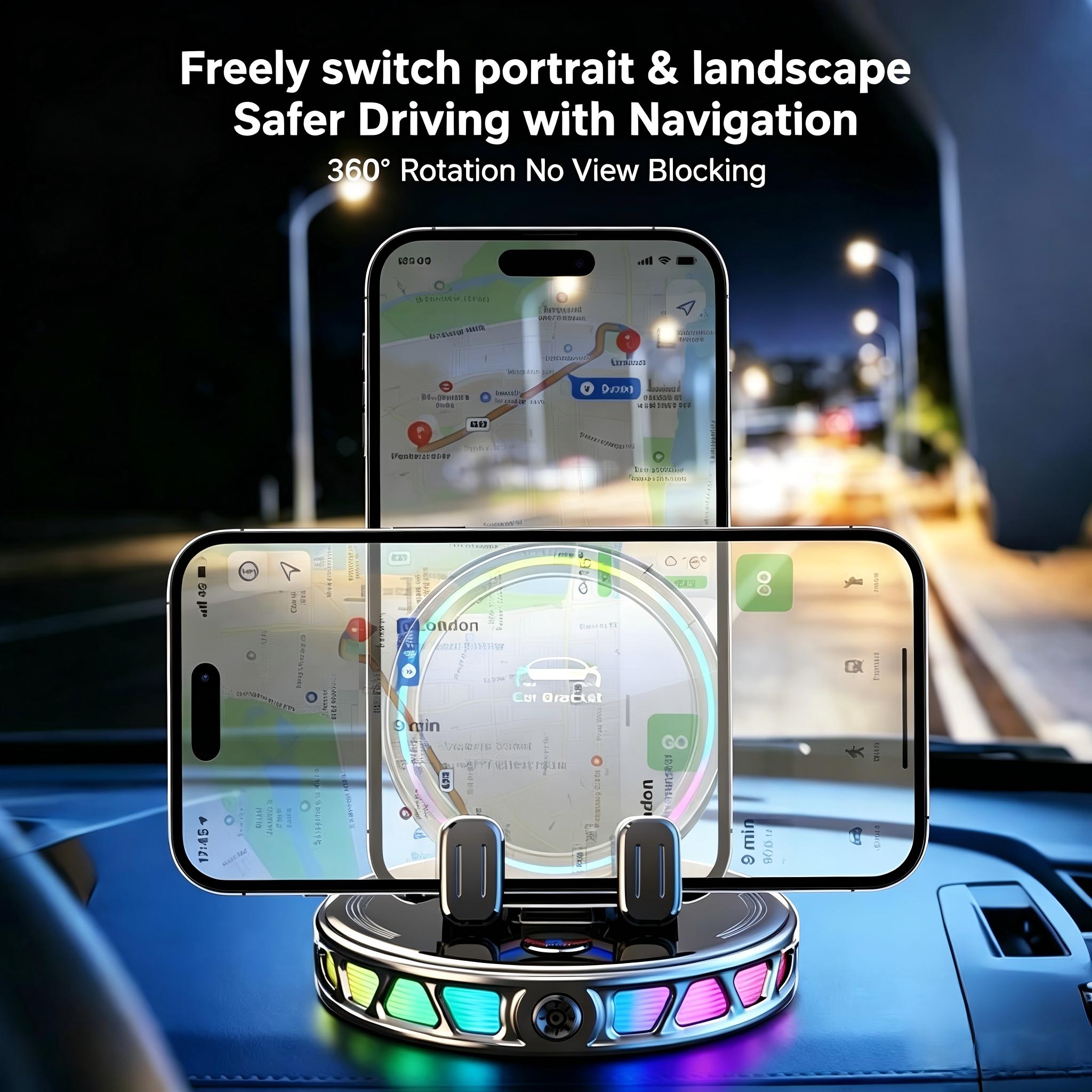 Adjustable car phone mount viewing angle