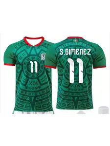 Mexico 2026 Football Suit Gold Cup World Cup Men's and Women's Football Sports Fitness Breathable Lightweight T-shirt