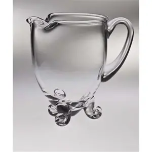 Majestic Gifts  Classic Clear 80 oz. High Quality Glass Footed Pitcher