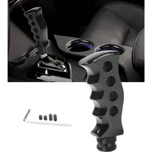 Zlirfy Car Gear Shift Knob,Automatic Shift Knob,Car Accessories,Car Grip Knife Handle Gear with Screws and Spanner,Replacement for Manual Vehicle (Black)