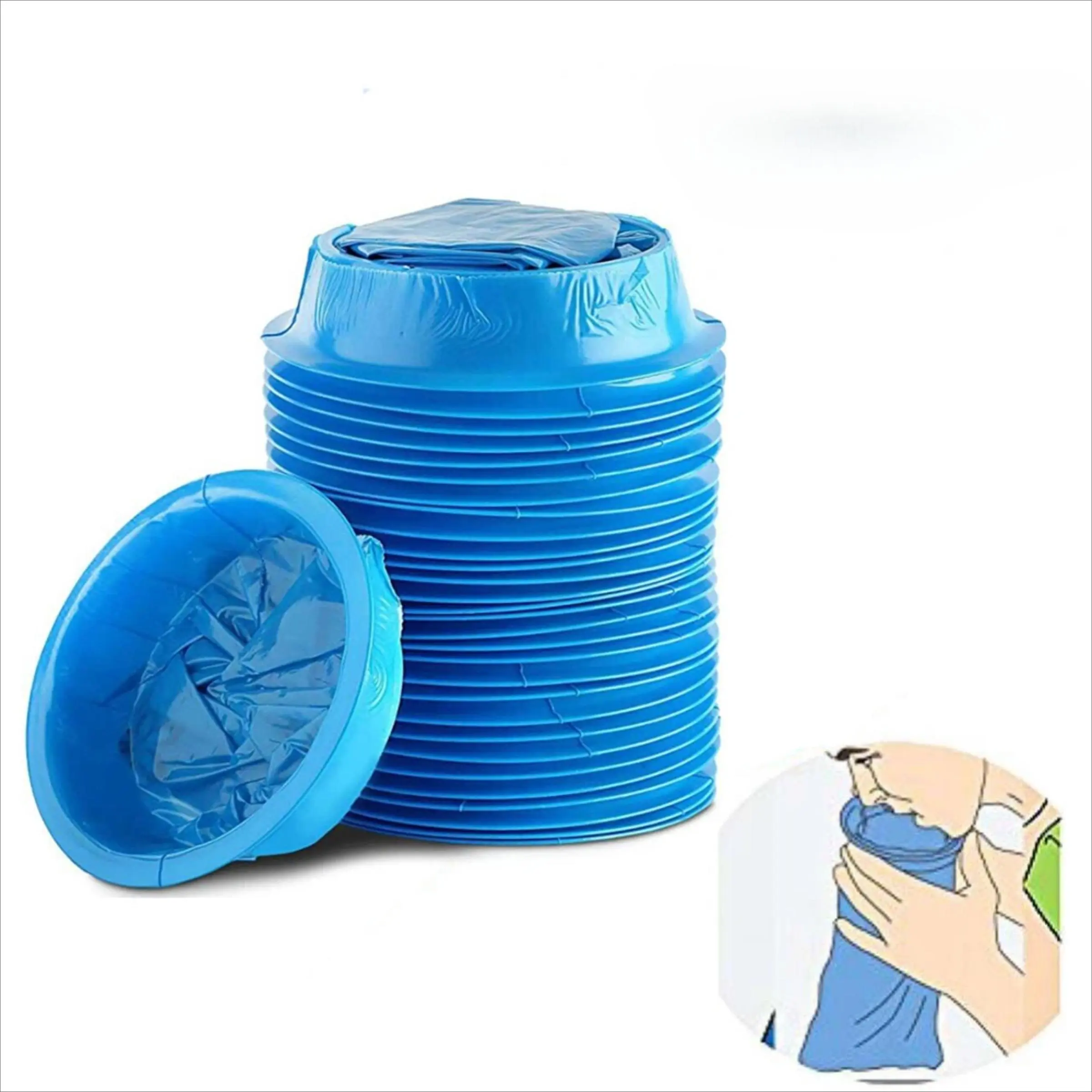 Disposable Vomit Bag, 60pcs Portable Leak-proof Vomit Bag, High-density Vomit Bag for Morning Sickness, Children, Pregnant Women, Taxi Drivers