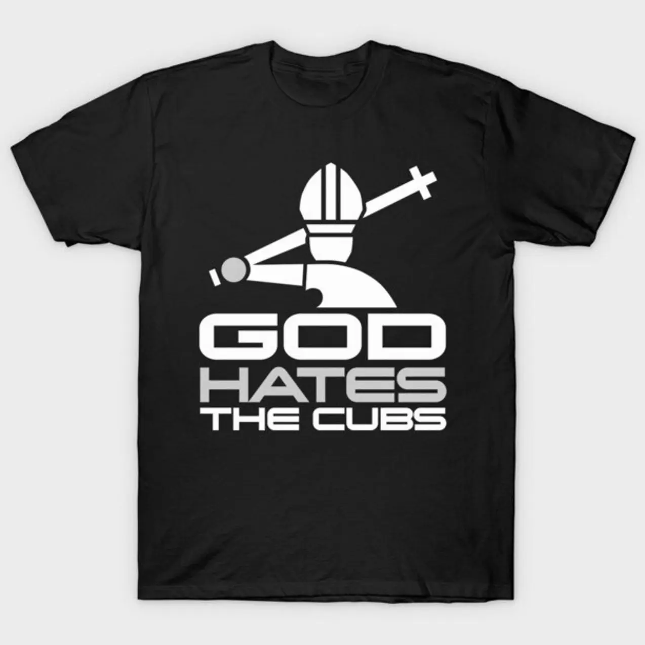 Men's Classic Fitted Short-Sleeve Cotton White Sox Pope T-Shirt - Menswear Casual Clothes with Breathable Cotton Fabric, Style F2W