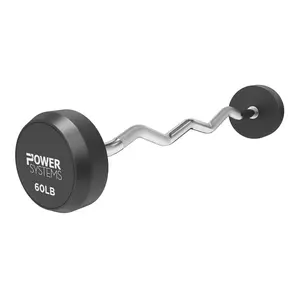 Power Systems ProStyle Fixed Barbell with EZ Curl Handle (60)